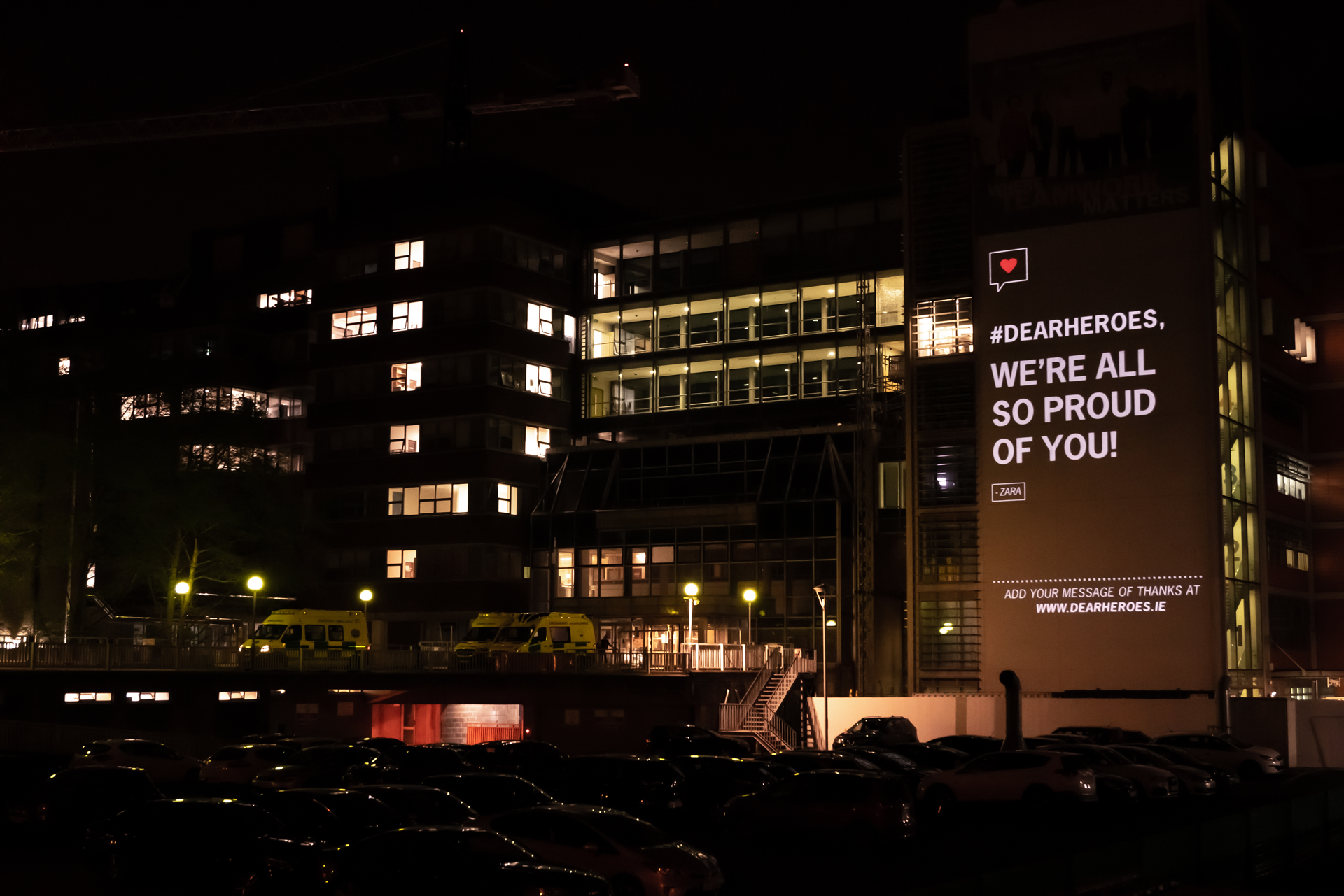 Dear Heroes - Mater Hospital Projection